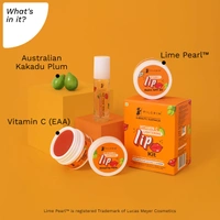Pilgrim Vitamin C Lip Lightening Kit - 24ml | With Australian Kakadu Plum & Lime Pearl | Brightens, Exfoliates & Nourishes Lips | For Dark ,Dry & Chapped Lips | 3 in 1 With Lip Peel Roll On, Lip Sleeping Mask & Lip Balm , Orange