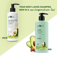 Plum Avocado & Argan Frizz Control Shampoo 250ml | For Curly, Wavy & Frizzy Hair | Sulphate & Paraben-Free | With Aloe Vera Extract | Reduces Frizz & Hydrates