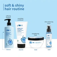 Plum Coconut Milk & Peptides Strength & Shine Shampoo 250ml | 22X Smoother Hair | Smoothening & Strengthening with Coconut Milk & Pea Peptide | Paraben-Free & Vegan