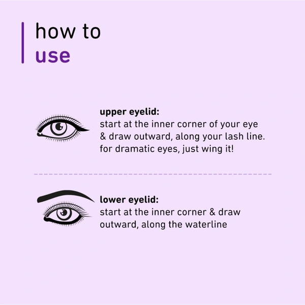 Plum Eye-Swear-By Kajal 0.35g Deep Black | Creamy Smooth, Waterproof & Smudge-Proof | 12hr Long-Lasting Twist-Up Kajal Pencil | Enriched with Vitamin E | 100% Vegan & Cruelty-Free