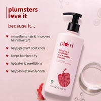 Plum Hibiscus & Ceramides Long & Healthy Shampoo 250ml | Hydrating & Conditioning Shampoo | Prevents Split Ends | With Hibiscus Extracts & Ceramides | 100% Vegan & Paraben-Free