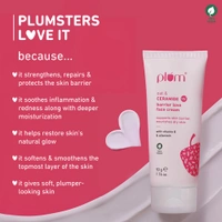 Plum Oat & 1% Ceramide Barrier Love Face Cream 50g | Repairs & Strengthens Skin Barrier | With Vitamin E & Allantoin | Moisturizer for Normal & Dry Skin | Unisex