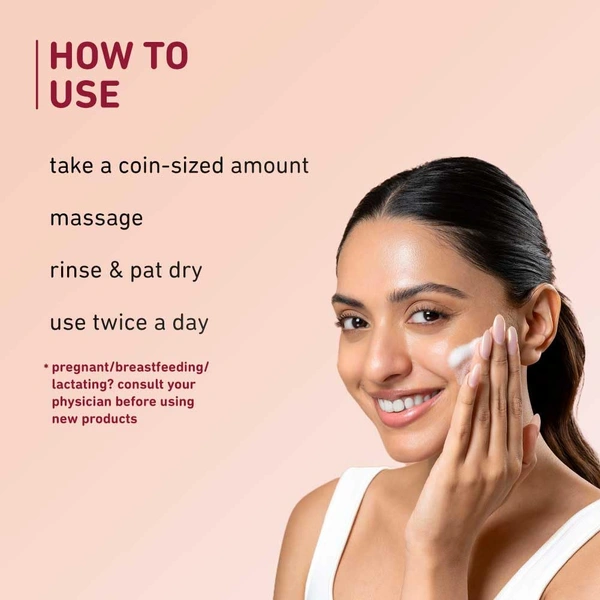 Plum Saffron & Papaya Glow Face Wash 100ml | With Vitamin B5 | Boosts Glow & Brightens Skin | Gentle, Non-Drying Gel Cleanser | For Women & Men | All Skin Types | Vegan