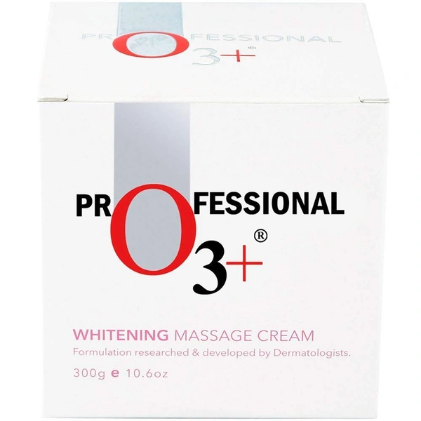 O3+ Professional Professional O3+ Skin Care Whitening Massage Cream | Brighten and Nourish Your Skin | Even Skin Tone & Smooth, Glowing Complexion | Deep Hydration & Radiance | 300g