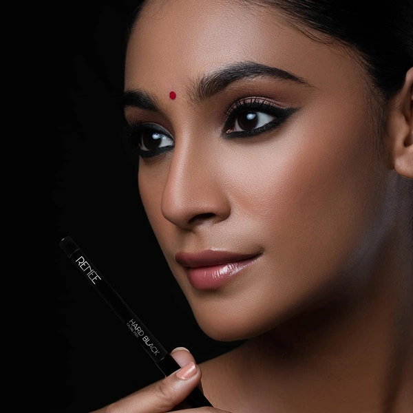 Renee Hard Black Kaja Rollon | Intense, Smudge-Proof 0.35g | 24 Hrs Stay Long Lasting Super Black Kajal Pencil | Water Proof | Smokey eye kajal | Travel-Friendly | Smooth Application & All-Day Wear |
