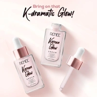 Renee Korean Glow Serum 15ml | Glass Skin Effect | Lightweight | Enriched with Moringa Extracts | Non Greasy, Hydrates | Moisturizing Serum for Even Skin Tone | Youthful glow | Glowing Complexion & Skin Repair |