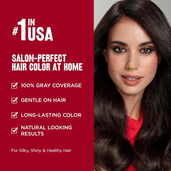 Revlon ColorSilk Permanent Hair Color 2N Brown Black | 100% Grey Coverage | Ammonia-Free with Pro-Keratin | Long-Lasting Salon-Like Shine & Natural-Looking Brown Black Color