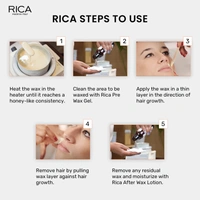 Rica Brazilian Wax with Avocado Butter | Painless Hair Removal Wax | Stripless Wax for Sensitive Areas | Quick & Easy Tan Removal Wax | Hygienic and Easy to apply | 800g