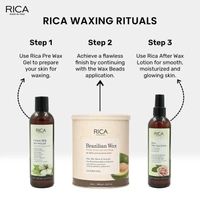 Rica Brazilian Wax with Avocado Butter | Painless Hair Removal Wax | Stripless Wax for Sensitive Areas | Quick & Easy Tan Removal Wax | Hygienic and Easy to apply | 800g