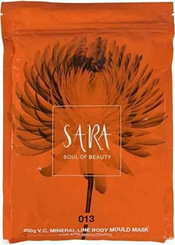 Sara SARA Vitamin C Mineral Line Body Mould Mask | for Glowing Skin | Brighten & Hydrate Your Skin | Smooth & Radiant Skin | Deep Moisture | 400g,