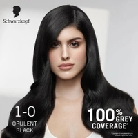Schwarzkopf Colour Specialist 1.0 Opulent Black Permanent Hair Colour 100ml with Omegaplex & Hyaluronic Acid | 100% Grey Coverage | Anti-Breakage Care | Vibrant Nourished Shine