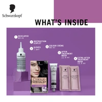 Schwarzkopf Colour Specialist 1.0 Opulent Black Permanent Hair Colour 100ml with Omegaplex & Hyaluronic Acid | 100% Grey Coverage | Anti-Breakage Care | Vibrant Nourished Shine