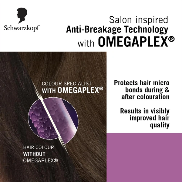 Schwarzkopf Colour Specialist 6.16 Cool Dark Blonde Permanent Hair Colour 100ml with Omegaplex & Hyaluronic Acid | 100% Grey Coverage | Anti-Breakage | Vibrant Nourished Shine