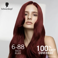 Schwarzkopf Colour Specialist 6.88 Rich Ruby Permanent Hair Colour 100ml with Omegaplex & Hyaluronic Acid | 100% Grey Coverage | Anti-Breakage Care | Vibrant Nourished Shine