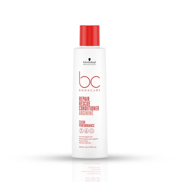Schwarzkopf Professional Bonacure Repair Rescue Conditioner with Arginine | for Healthy, Strong Hair | Repair & Strengthen Damaged Hair | Reduce Hair Breakage | leaving hair soft and manageable | 200ml