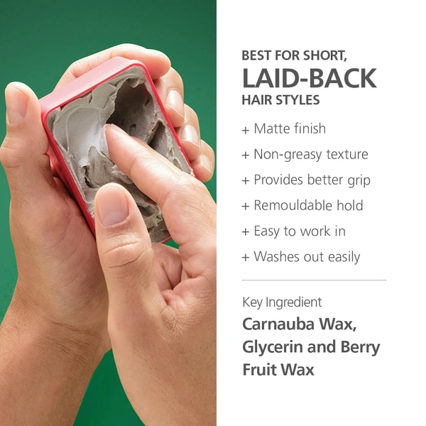 Schwarzkopf Professional OSiS+ Mess Up Matte Paste 100ml | Vegan, Medium Hold, Dry & Non-Greasy | Easy to Apply & Wash | Matte Finish Hair Pomade for Effortless Styling