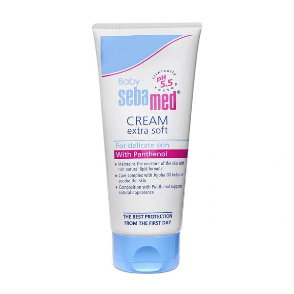 Sebamed Baby Cream Extra Soft 200ml, pH 5.5 | Extra Moisturizing & Protective Cream for Baby�s Delicate Skin | Dermatologically Tested & Hypoallergenic