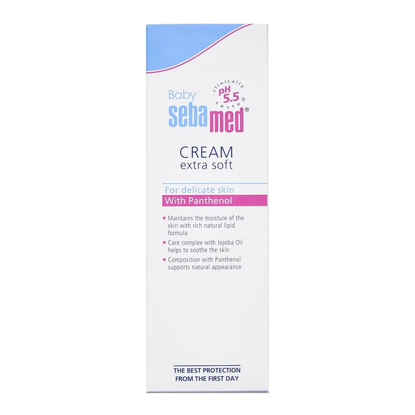 Sebamed Baby Cream Extra Soft 200ml, pH 5.5 | Extra Moisturizing & Protective Cream for Baby�s Delicate Skin | Dermatologically Tested & Hypoallergenic