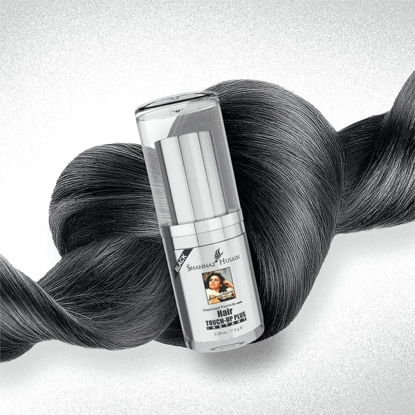 Shahnaz Husain Instant Hair Touch-Up Plus | Herbal Gray Hair Concealer | Ammonia-Free | Quick Root Touch-Up | Natural Finish | Easy Application | Travel-Friendly Hair Color Stick