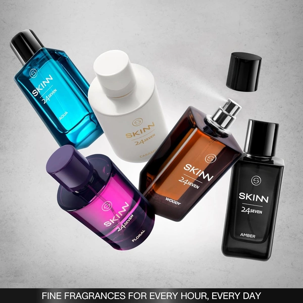 Skinn Titan Skinn 24Seven Amber Eau De Parfum for Men 100ml | Long-Lasting | Warm & Woody Fragrance | Premium Perfume | Perfect for Everyday & Special Occasions