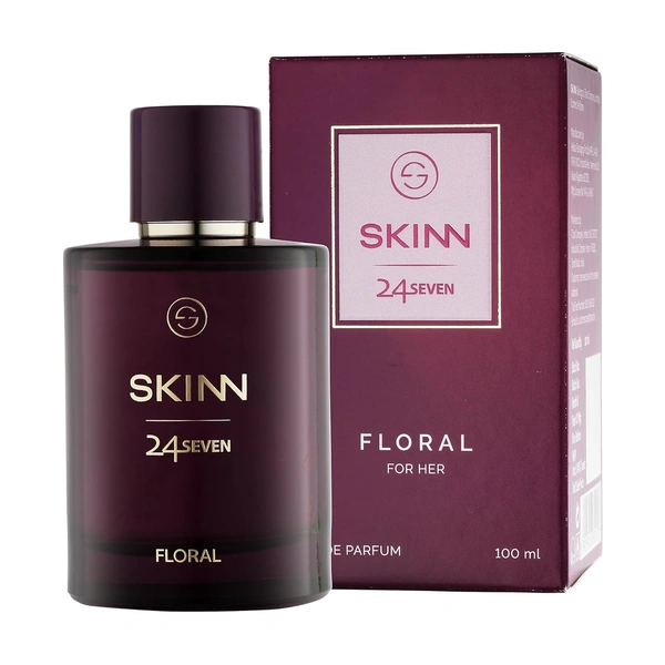 Skinn Titan Skinn 24Seven Floral Eau De Parfum for Women 100ml | Elegant & Long-Lasting Fragrance | Rose, Peony & Tuberose Notes | Ideal for Daily Wear & Special Occasions