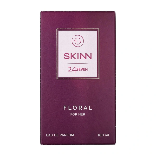 Skinn Titan Skinn 24Seven Floral Eau De Parfum for Women 100ml | Elegant & Long-Lasting Fragrance | Rose, Peony & Tuberose Notes | Ideal for Daily Wear & Special Occasions