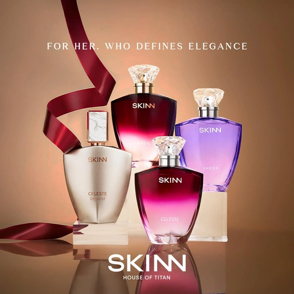 Skinn By Titan Celeste Gift Set for Women | EDP 50ml + Deo 75ml | Elegant Floral-Jasmine Fragrance | Long-Lasting, Fresh & Feminine Scent | Perfect Gift for Her
