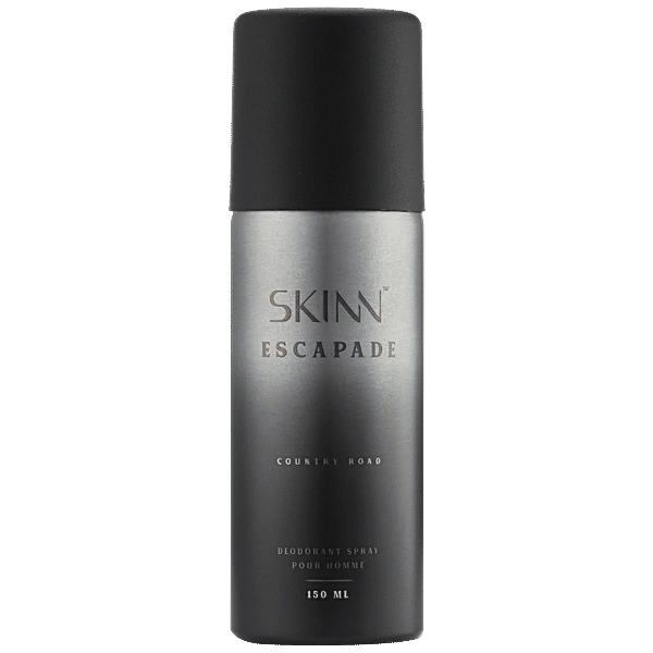 Skinn by Titan Country Road Deodorant for Men 150ml , Long-Lasting Freshness, Refreshing Masculine Fragrance, Everyday Body Spray,