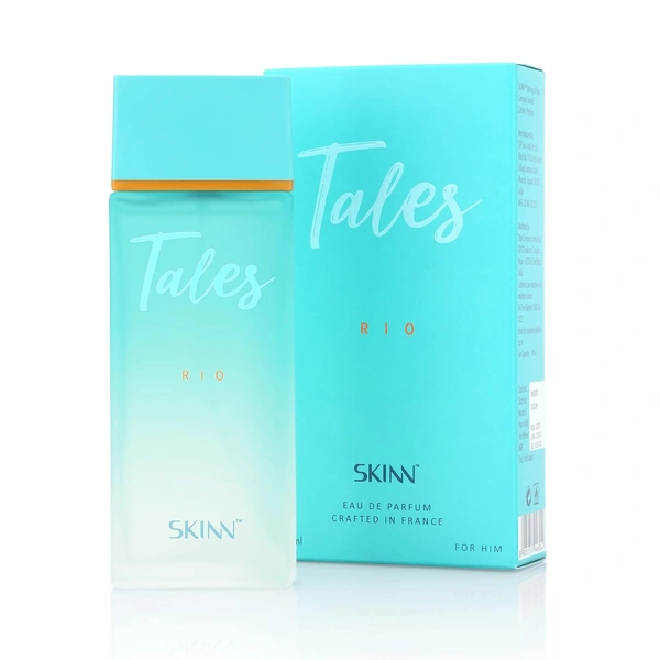 Skinn by Titan Tales Rio Aquatic Eau De Liquid Parfum for Men 100ml | Fresh & Refreshing Aquatic Fragrance | Perfect for Daily Wear & Long-Lasting Scent