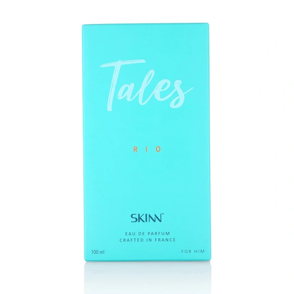 Skinn by Titan Tales Rio Aquatic Eau De Liquid Parfum for Men 100ml | Fresh & Refreshing Aquatic Fragrance | Perfect for Daily Wear & Long-Lasting Scent