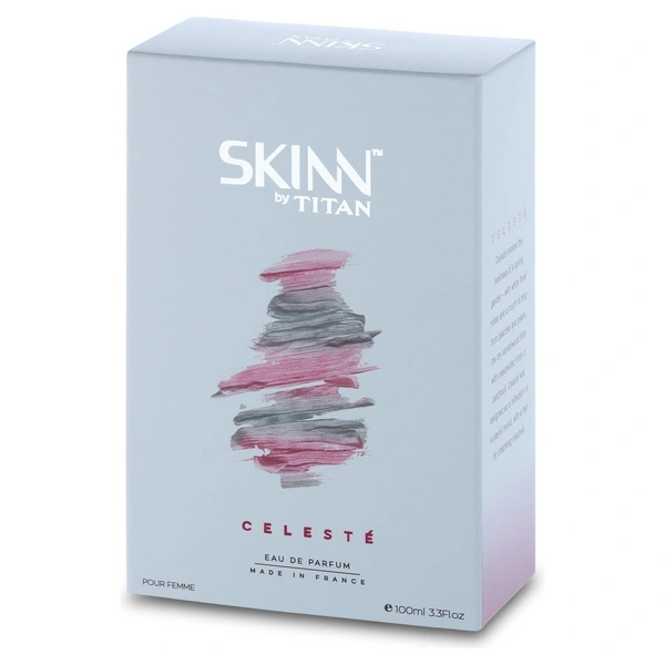 Skinn by Titan Skinn Titan Celeste Eau de Parfum for Women 100ml | Elegant & Refreshing Fragrance | Floral & Woody Notes | Long-Lasting Perfume for Everyday Wear