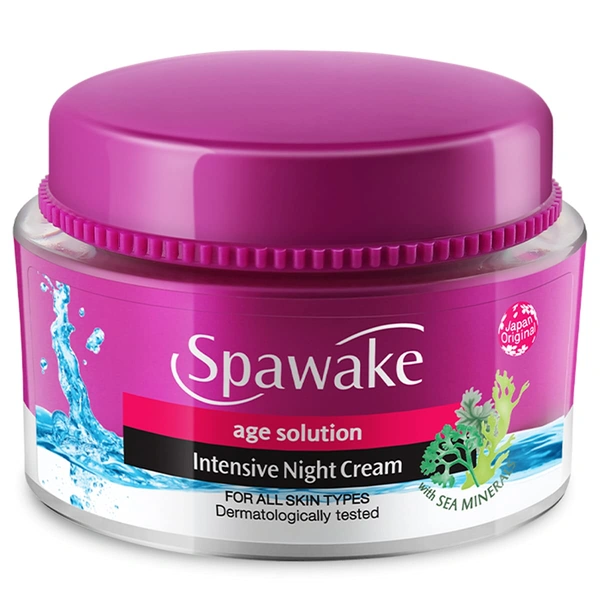 Spawake Age Solution Intensive Night Cream 25g | Deep Hydration Anti-aging Cream | for Youthful Skin | Fine line Reducing | Skin Repair & Rejuvenation | For All Skin Types
