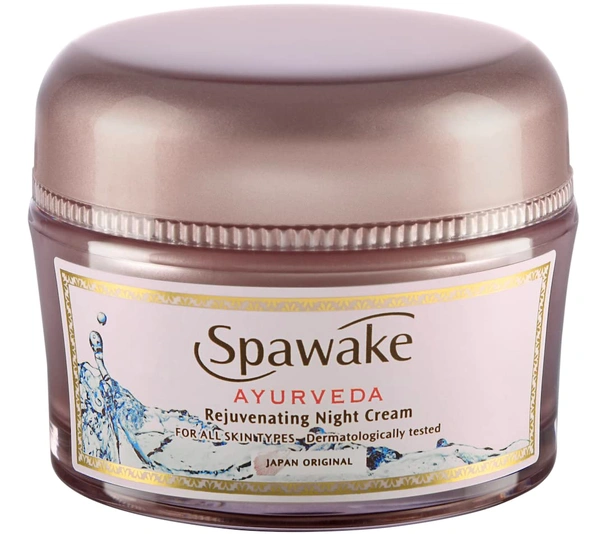 Spawake Ayurveda Rejuvenating Night Cream-50g | Reduce Inflammation | Boosts Skin Elasticity | Deeply Hydrates & Nourishes | Fine Line Reduction | Overnight Skin Care | for All Skin Types