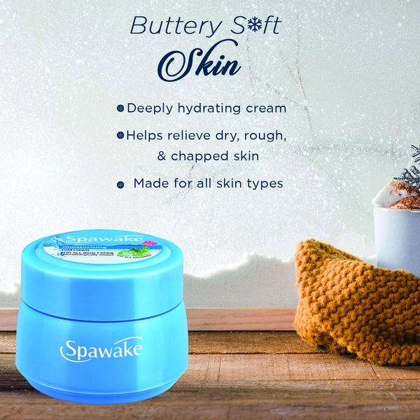 Spawake Moisturising Cold Cream 50g | Deeply Hydrating Cream | Relieve Dry, Rough & Chapped Skin | Winter skin protection | Sulphate Free | Non-greasy moisturizing | For All Skin Types