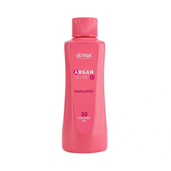 Streax Professional 30 Volume 9% Developer For Argan Secrets Colorant, 1000ml | (Note:By Including Additional Weight charge of Product is 99/-)