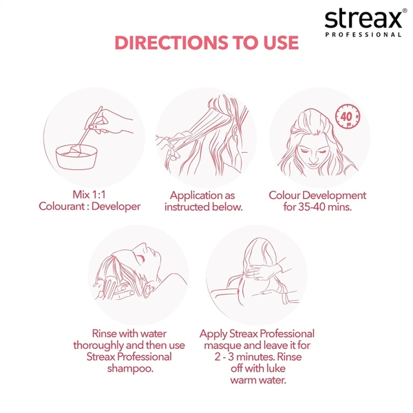 Streax Color Tube Argan Secrates 5.35 Light Golden Mahogany Brown 60g | Ammonia-Free & Long-Lasting | Enriched with Argan & Walnut Oil for Vibrant Hair Color | Soft & Smooth Hair | Full Grey Coverage