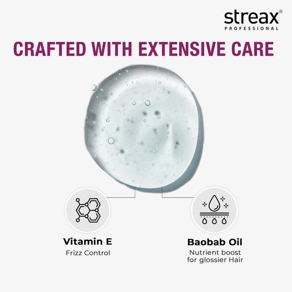 Streax Professional Canvoline Hair Serum | Lightweight Shine & Frizz Control for Treated Hair | For Straight & Silky hair | Paraben & Silicon free | Split-End Protection | 100ml