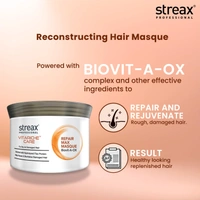 Streax Professional Vitariche Care Hair Mask 500g| Smooth & Shine | Enriched with Biovit-A-OX |Hydrolyzed Silk Protein | Silk Protein & Vitamins