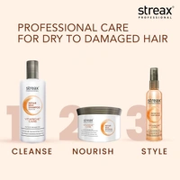 Streax Professional Vitariche Care Repair Max Shampoo 300ml | Enriched with Biotin & Antioxidants | Repairs Dry & Damaged Hair | Reduces Breakage & Restores Strength