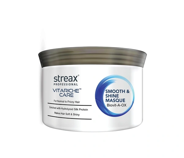 Streax Professional Vitariche Hair Care 500g | Smooth & Shine Masque | Fresh Fragrance |Dry Hair