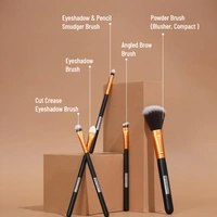 Swiss Beauty 5 Pcs Makeup Brush Set | Golden 02 | High Quality Synthetic Fibre