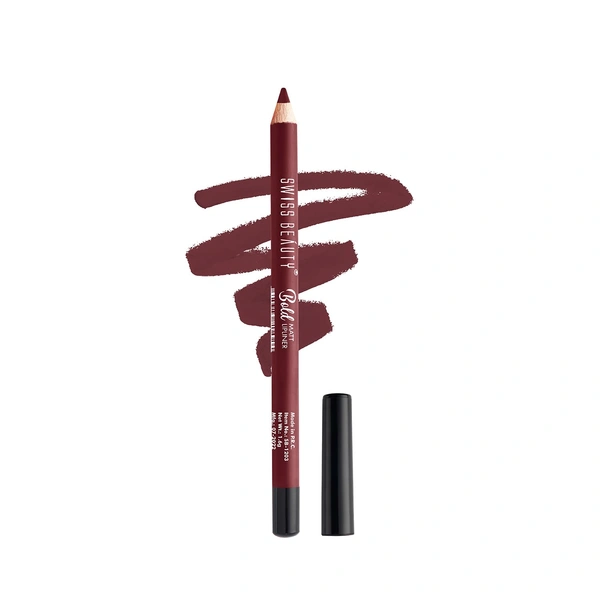Swiss Beauty Bold Matte Lip Liner 1.6g | Burgundy 09 | Moisturises Lips