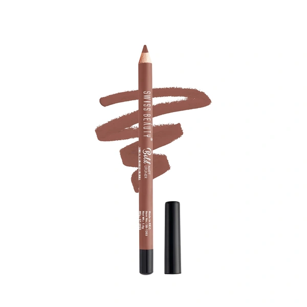 Swiss Beauty Bold Matte Lip Liner 1.6g | Choco Nude 03 | Moisturises Lips
