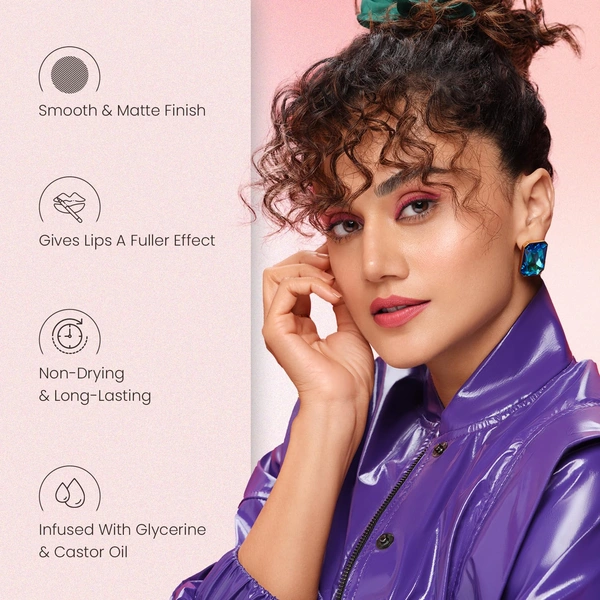 Swiss Beauty Bold Matte Lip Liner 1.6g | Pinky Crush 10 | Moisturises Lips