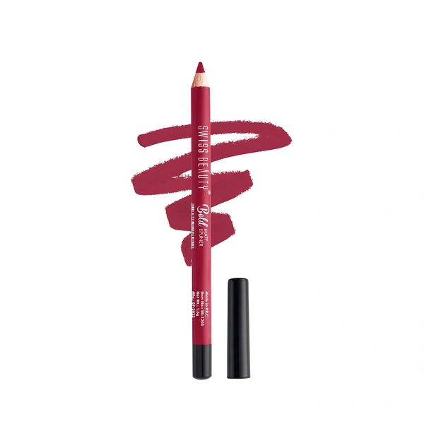 Swiss Beauty Bold Matte Lip Liner 1.6g | Perfect Maroon 15 | Moisturises Lips