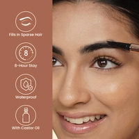 Swiss Beauty BROWmance Pen Shade 02 Medium Brown 1ml | 4D Microblading Effect | Fills Sparse Brows | Waterproof & Smudge-Proof | 8-Hour Stay | Natural Hair-Like Brow Strokes