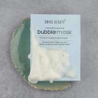 Swiss Beauty Bubble Sheet Mask 30g | Enriched with Hyaluronic Acid | Gentle Exfoliating Face Mask | Oxygen-Infused | Pore-Cleansing Bubble Mask | Suitable for All Skin Types | 30g
