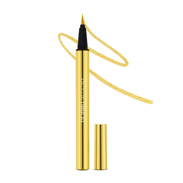 Swiss Beauty Charming Gold Pencil Eye Sparkle Sketch Eyeliner | Waterproof, Smudge-Proof & Quick-Drying | Intense Glittery Gold Finish for Long-Lasting, Bold Eye Looks