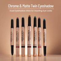 Swiss Beauty Chrome & Matte Twin Eyeshadow - 2g| Duo eyeshadow with matte and chrome finish | Non-creasing | Mix of matte & metallic finish | Vibrant stay for up to 24 hours | Pigmented & Long-Lasting | Shade- 01 ( Night Skies )|