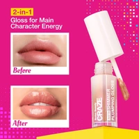 Swiss Beauty CRAZE Insta Shimmer Plumping Gloss with Menthol & Vitamin E | Super Glossy & Non-Sticky Lip Gloss | Instant Plump & Volume | Extra Moisturizing